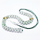 Natürliche myanmarische Jade / burmesische Jade Perlenketten NJEW-F202-A05-1