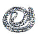 Chapelets de perles en verre opaque de couleur unie EGLA-N002-43-2