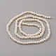 Fili di perle di perle d'acqua dolce coltivate naturali PEAR-G007-42-2