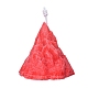 パラフィンキャンドル  氷山の形をした無煙キャンドル  結婚式のための装飾  パーティーとクリスマス  レッド  73x77x73mm DIY-D027-04B-2