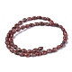 Chapelets de perles en jaspe de sésame rouge naturel / jaspe kiwi G-Z006-A24-3