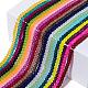 20 Colors Transparent Glass Beads Strands FGLA-X0002-01-8mm-2