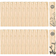 Benecreat 24 個の空白の竹のしおり  未完成の木製吊り下げタグ  彫刻用  絵画  長方形  小麦  120x30x2mm  穴：4mm FIND-BC0003-45A-1