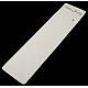 紙のネックレスのディスプレイカード  長方形  ホワイト  200x60mm CDIS-X001-1-1