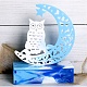 Halloween Theme DIY Moon with Owl Display Decoration Silicone Molds DIY-G058-E02-1