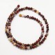 Natural Red Lightning Agate Round Beads Strands G-N0166-42-12mm-3