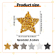 FINGERINSPIRE 36PCS Star Hotfix Rhinestone Patches 0.8 inch 6 Colors Small 5 Star Sewing Appliques Patch Resin Rhinestone Iron on Patches for Clothing Jackets Pants Backpack Repairing Decoration DIY-FG0003-68-2
