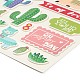 Selbstklebender Sticker aus Papier mit Glitzer DIY-A017-01B-2