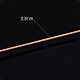 ジュエリー製作用丸銅線  長持ちメッキ  生（メッキなし）  28ゲージ  0.3mm  約327フィート（109ヤード）/ロール CWIR-BC0002-16A-3