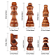 Piezas de ajedrez de madera gorgecraft WOOD-GF0001-14-2