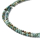 Chapelets de perles en turquoise de HuBei naturelle G-M411-A01-02-3