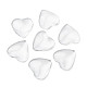 Cabochons cardiaques de verre transparent GGLA-R021-20mm-4