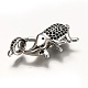 Brass Micro Pave Black Cubic Zirconia Lobster Claw Clasps ZIRC-I052-05P-3