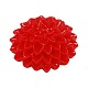 Red Tone Flower Opaque Resin Cabochons X-CRES-R021-A19-1