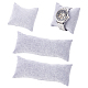 Nbeads 4 pieza 2 tamaños almohada larga para exhibición de reloj almohada de pulsera de terciopelo AJEW-NB0004-05-1