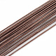 アイアン製ワイヤー  ココナッツブラウン  18ゲージ  1mm  約1.96フィート（60cm）/連  1連/袋 MW-S002-02B-1.0mm-1