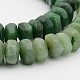 Brin de perles rondelle facettée vert naturel aventurine G-P082-04-1