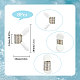 Sunnyclue 8 pièces 201 bouchons de perles en acier inoxydable TOOL-SC0001-48-2