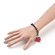 Handmade Silk Chains Charm Bracelets BJEW-JB03875-5