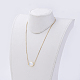 Natural & Synthetic Mixed Stone Pendant Necklaces NJEW-JN02064-5