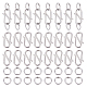 UNICRAFTALE Jewelry Clasps and Closures for Jewelry Making 60pcs 304 Stainless Steel S Hook 120pcs 20 Gauge Jump Rings Toggle Clasps End Clasps for Bracelet Necklace Jewelry Making DIY-UN0003-38-1