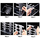 Прозрачные пластиковые дисплеи для очков ODIS-WH0034-01-5