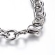304 Stainless Steel Charm Bracelets BJEW-L637-28-P-4