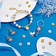 Unicraftale circa 300 pz 2 colori lega di stile tibetano perline ondulate del distanziatore disco perline di metallo ondulate 10mm distanziatori piatti rotondi twist per la collana del braccialetto orecchino creazione di gioielli FIND-UN0001-29-4