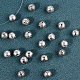 Perline di plastica ccb rotonde CCB-FH0001-04-3