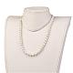 Shell collane di perle perline NJEW-JN01913-01-4