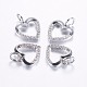 Long-Lasting Plated Brass Micro Pave Cubic Zirconia Charms ZIRC-F069-39-2