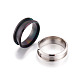 Ajustes de anillo anillo ranurado de dedo de acero inoxidable 10 MAK-TA0001-05-6