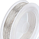 BENECREAT 0.25mm(30Gauge) Tarnish Resistant Copper Wire 150m Silver Jewelry Beading Wire for Crafts Beading Jewelry Making CWIR-BC0004-0.25mm-04-8