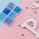 Kits de fabrication de bijoux bricolage série bleue DIY-YW0003-05B-9