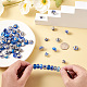 Cheriswelry 98 pièces perles européennes en résine craquelée DIY-CW0001-14-7
