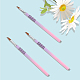 3шт 3 стиля алюминиевая ручка-кисточка для нейл-арта&nbsp;AJEW-CY0001-57-7