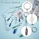 NBEADS Crystal Keychain Hamsa Charm KEYC-NB0001-49-4