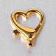 Heart Alloy Lobster Claw Clasps PALLOY-J495-15G-1