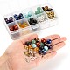 192 pièces 8 styles 10mm perles de pierres précieuses chakra yoga kits de pierres de guérison G-LS0001-02C-2