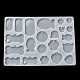 Bone/Fish/Flat Round DIY Pendant Silicone Molds DIY-G099-02A-4