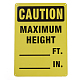 Panneaux d'avertissement en aluminium protégés contre les UV et étanches X-AJEW-WH0111-C05-1