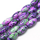 Baking Painted Glass Beads Strands DGLA-S115-22x10mm-S17-1