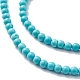 Chapelets de perles en howlite naturelle TURQ-K005-01B-2