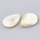 Натуральные белые бусины из ракушек SHEL-T005-04-2