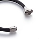 Microfiber Leather Cord Bracelets BJEW-L635-01C-02-4