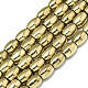 Electroplate Non-magnetic Synthetic Hematite Beads Strands G-S352-53B-01-1
