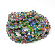 Baking Painted Glass Beads Strands DGLA-Q023-8mm-DB57-3