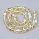 Chapelets de perles en pierre de lune synthétique G-S283-10mm-14A-2