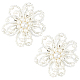 FINGERINSPIRE 1 Pair Pearl Flower Shoe Clips White Beaded Imitation Pearl Shoe Buckle Detachable Shining Shoe Decoration Charms for Bridal Shoes FIND-FG0002-02-1