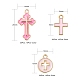 90 pièces 9 pendentifs en émail en alliage d'or clair sur le thème de pâques ENAM-LS0001-74-3